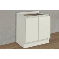 Balcão Cozinha Fineze 2 Gavetas c/Tampo 80cm Areia Henn