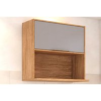 Armário Aéreo Cozinha Celeste 1Pta p/ Micro 80 Platina MGM