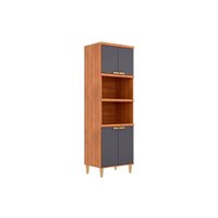 Paneleiro Cozinha Elena 4 Portas 2F 70cm Titanium MGM