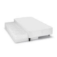 Cama Box c/Auxiliar Solteiro Herval MH 1400 White 88x188x34