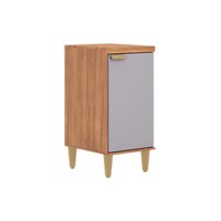Balcão Cozinha Elena c/1 Porta 40cm Cinamomo/Platina MGM