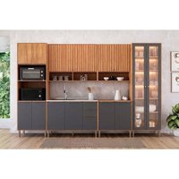 Cozinha Completa 6 Peças Divina CZ610 Cinamomo/Titanium MGM
