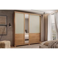Guarda Roupa Casal 2 Portas Esp Búzios Cedro/Salvia Carraro