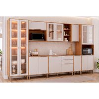 Cozinha Completa 8 Peças Brilhante Cinamomo/Off White MGM