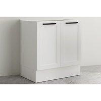Balcão Cozinha CZ4302 2Ptas s/Tampo 80cm Branco TecnoMobili