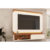 Painel Home p/ TV 70 Pol Avany c/LED 180cm Freijó DJ Móveis