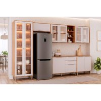Cozinha Completa 6 Peças Brilhante Cinamomo/Off White MGM
