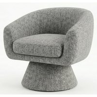 Poltrona Decorativa Cave Base Giratoria Boucle TCE 1018 MOLL