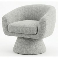 Poltrona Decorativa Cave Base Giratoria Boucle TCE 1010 MOLL