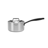 Panela Tramontina Grano Black Aço Inox 16 cm 1,7L Fundo Triplo Indução