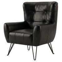 Poltrona Decorativa Malta Pes Ferro Courino TCS 724 MOLL