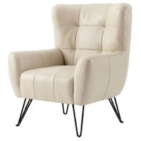 Poltrona Decorativa Malta Pes Ferro Courino TCS 725 MOLL