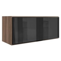 Armario Aereo Basculante Vidro MDF 80 cm Kali 163414 Carvalho TOQ Nicioli