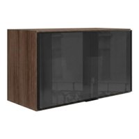 Armario Aereo Basculante Vidro MDF 80 cm Kali 166804 Carvalho TOQ Nicioli
