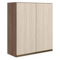 Armario Aereo 2 Portas MDF 80X90 cm Kali 119846 Carvalho TOQ Bianco Nicioli
