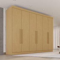 Guarda-Roupa Casal 100% MDF com 6 Portas e 6 Gavetas 274cm Multimóveis Madeirado