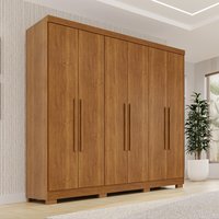 Guarda-Roupa Casal com 6 Portas 180cm Multimóveis Cinamomo