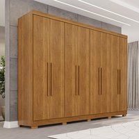 Guarda-Roupa Casal 8 Portas com Pés 241cm Multimóveis Cinamomo