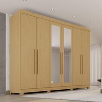 Guarda-Roupa Casal 100% MDF 6 Portas e 6 Gavetas 274cm Multimóveis Madeirado
