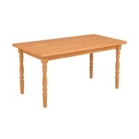 Mesa de Jantar em Madeira 125x80cm Natural Acetinado Piratini