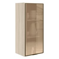 Armario Aereo 1 Porta Vidro MDF 40X90 cm Kali 1197761 Bianco TOQ Nicioli