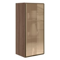 Armario Aereo 1 Porta Vidro MDF 40X90 cm Kali 1197761 Carvalho TOQ Nicioli