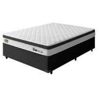 Cama Box Casal Espuma Ortopédica Onix D33 138x188x58cm Hellen - Suporta até 120 kg por pessoa