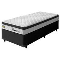Cama Box Solteiro Espuma Ortopédica Onix D33 88x188x58cm Hellen - Suporta até 120 kg