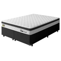Cama Box Queen Espuma Ortopédica Onix D33 158x198x58cm Hellen - Suporta até 120 kg por pessoa