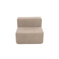 Sofá Modular Central 1 Lugar 84cm Kappesberg Boucle Capuccino