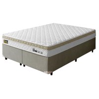 Cama Box Queen Espuma Ortopédica Onix D45 158x198x58cm Hellen - Suporta até 150 kg por pessoa