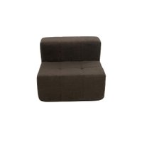 Sofá Modular Central 1 Lugar 84cm Kappesberg Boucle Marrom