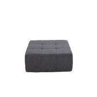 Puff para Apoio de Pés Modular 86cm Kappesberg Boucle Titanio