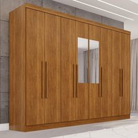 Guarda-Roupa Casal com Espelho 8 Portas 241cm Multimóveis Cinamomo