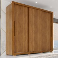 Guarda-Roupa Casal 3 Portas de Correr 185cm Multimóveis Cinamomo
