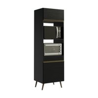 Paneleiro Armário Cozinha para Forno e Micro-Ondas 2 Portas 62cm Retrô Florença Multimóveis MP2426