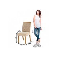 Mesa Sala Jantar Natalí + 4 Cad Vita Nature/Light Henn