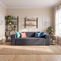 Sofá 3 Lugares Kappesberg 236cm Boucle Titanio