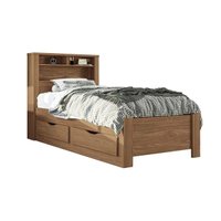 Cama Solteiro Multifuncional Invicta c/ 2 Gavetas Jatoba - Santos Andirá