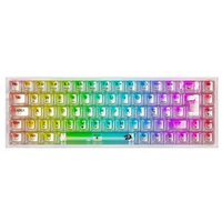 Teclado mecânico Redragon gamer RGB Castor Pro K631C transparente