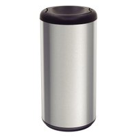 Lixeira Inox Tramontina Piemonte 40L Acetinado Preta Outlet