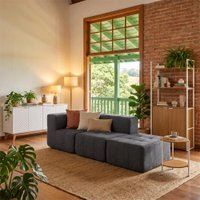 Sofá Modular 3 Lugares Kappesberg Boucle Titanio