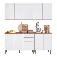 Armário de Cozinha Completa 10 Portas 2 Gavetas 100% MDF Clara
