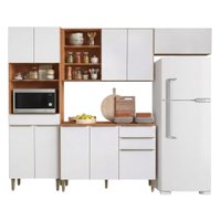 Armário de Cozinha Completa 10 Portas 3 Gavetas 100% MDF Clara