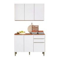 Armário de Cozinha Compacto 6 Portas 2 Gavetas 100% MDF Clara