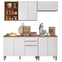 Armário de Cozinha Completa 8 Portas 2 Gavetas 100% MDF Clara