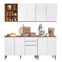 Armário de Cozinha Completa 9 Portas 2 Gavetas 100% MDF Clara