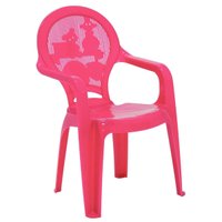 Cadeira Infantil Tramontina Catty em Polipropileno Rosa Estampado