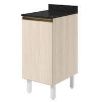 Balcão Com Tampo 1 Porta MDF 40 cm Kali 1221822 Bianco TOQ Nicioli