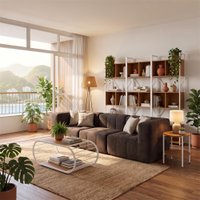 Sofá Modular 3 Lugares com 2 Cantos Kappesberg Boucle Marrom
